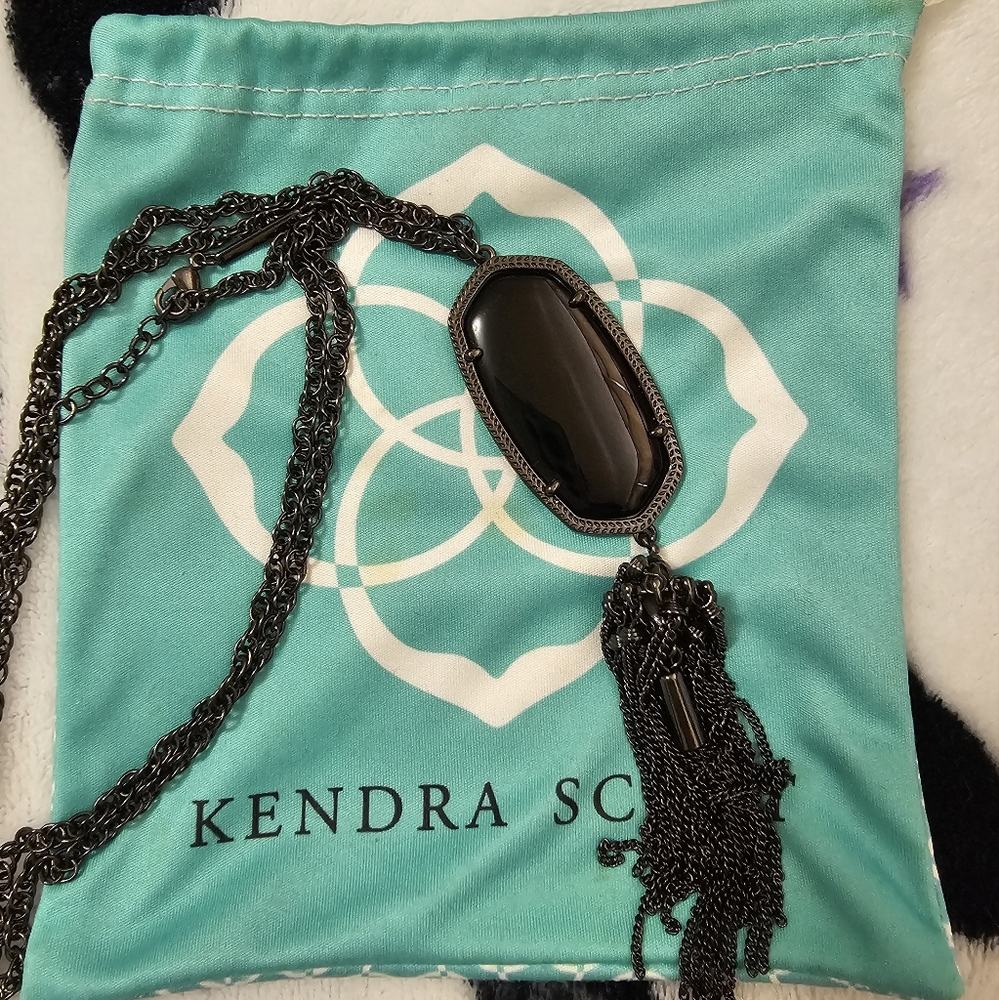 Kendra Scott Rayne Necklace in Gunmetal